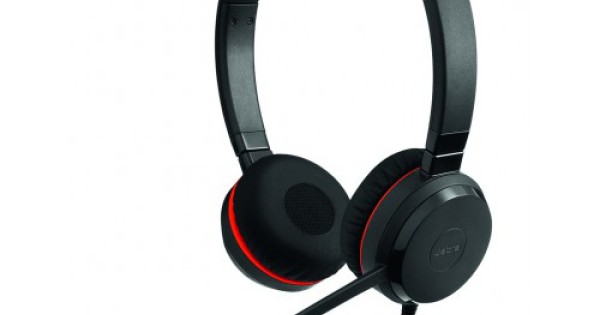 Jabra Evolve 30 MS DUO Dual Ear USB 3.5mm Noise Cancelling Head Phone Black Price in BD